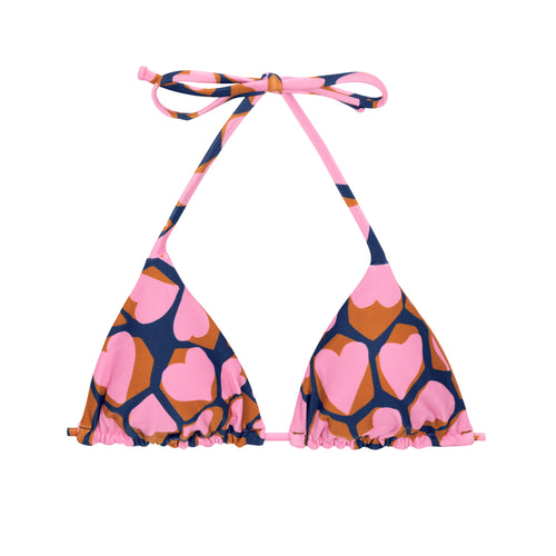 Product Front: Rio De Sol Top Top Amore-Pink Tri-Inv
