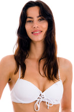 Laad de afbeelding in de Gallery-viewer, Gallery: Rio De Sol Top Top Cotele-Branco Balconet-Pushup
