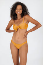 Laad de afbeelding in de Gallery-viewer, Model Front: Rio De Sol Top Top Damasco Bandeau-No
