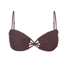 Laad de afbeelding in de Gallery-viewer, Product Front: Rio De Sol Top Top Malibu-Ebano Bandeau-Iris
