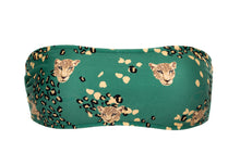 Laad de afbeelding in de Gallery-viewer, Product Front: Rio De Sol Top Top Roar-Green Bandeau-Reto
