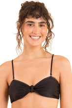 Laad de afbeelding in de Gallery-viewer, Gallery: Rio De Sol Top Top Shimmer-Black Bandeau-Joy
