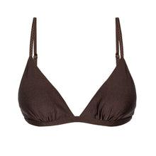Laad de afbeelding in de Gallery-viewer, Product Front: Rio De Sol Top Top Shimmer-Coffee Tri-Fixo

