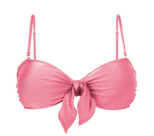 Laad de afbeelding in de Gallery-viewer, Product Front: Rio De Sol Top Top Shimmer-Confetti Bandeau-Knot
