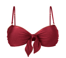 Laad de afbeelding in de Gallery-viewer, Product Front: Rio De Sol Top Top Shimmer-Divino Bandeau-Knot
