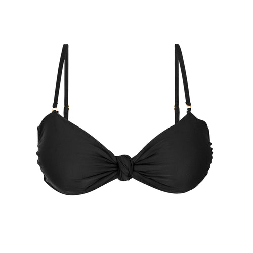 Product Front: Rio De Sol Top Top Touch-Black Bandeau-Joy