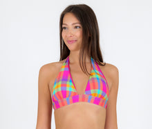 Laad de afbeelding in de Gallery-viewer, Gallery: Rio De Sol Top Top Tulip-Garden Halter-Cos
