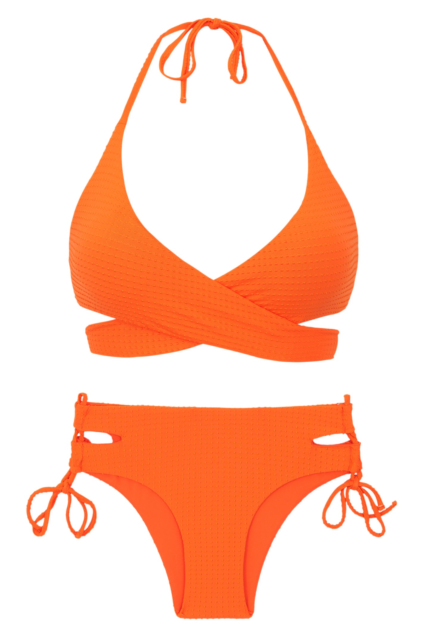 Stel stippen-oranje Kate Madrid in