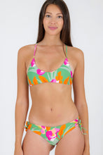 Laad de afbeelding in de Gallery-viewer, Set Green-Bloom Bralette Madrid
