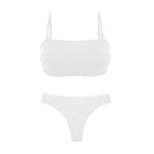 Laad de afbeelding in de Gallery-viewer, Set Sand-White Bandeau-Reto Nice-Fio
