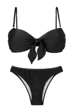 Laad de afbeelding in de Gallery-viewer, Set Shimmer-Black Bandeau-No Essential
