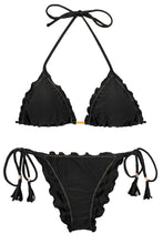 Laad de afbeelding in de Gallery-viewer, Set Shimmer-Black Frufru
