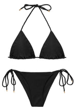 Laad de afbeelding in de Gallery-viewer, Set Shimmer-Black Tri-Rope Cheeky-Rope
