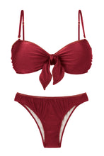 Laad de afbeelding in de Gallery-viewer, Set Shimmer-Divino Bandeau-Knot Essential

