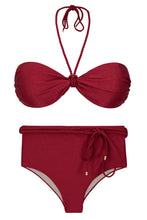 Laad de afbeelding in de Gallery-viewer, Set Shimmer-Divino Twist Belted-High-Waist

