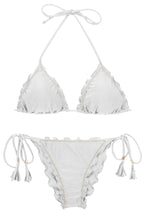 Laad de afbeelding in de Gallery-viewer, Stel Shimmer-Wit Frufru in
