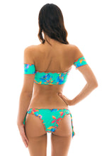 Laad de afbeelding in de Gallery-viewer, Top Acqua Flora off-shoulder
