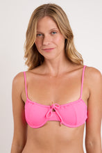 Laad de afbeelding in de Gallery-viewer, Top Mtx-Ultrapink Balconet-Tie
