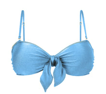 Laad de afbeelding in de Gallery-viewer, Top Shimmer-Oostzee Bandeau-Knot
