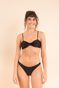 Top Shimmer-Zwarte Bandeau-Joy