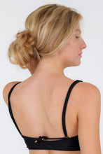 Laad de afbeelding in de Gallery-viewer, Top Shimmer-Zwarte Bandeau-Reto
