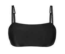 Laad de afbeelding in de Gallery-viewer, Top Shimmer-Zwarte Bandeau-Reto
