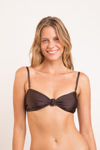 Laad de afbeelding in de Gallery-viewer, Top Shimmer-Coffee Bandeau-Joy
