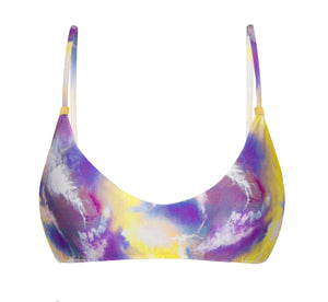 Top tiedye-paarse bralette