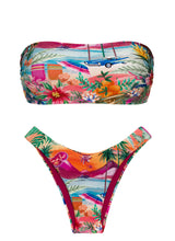 Laad de afbeelding in de Gallery-viewer, Set Sunset Bandeau-Reto High-Leg
