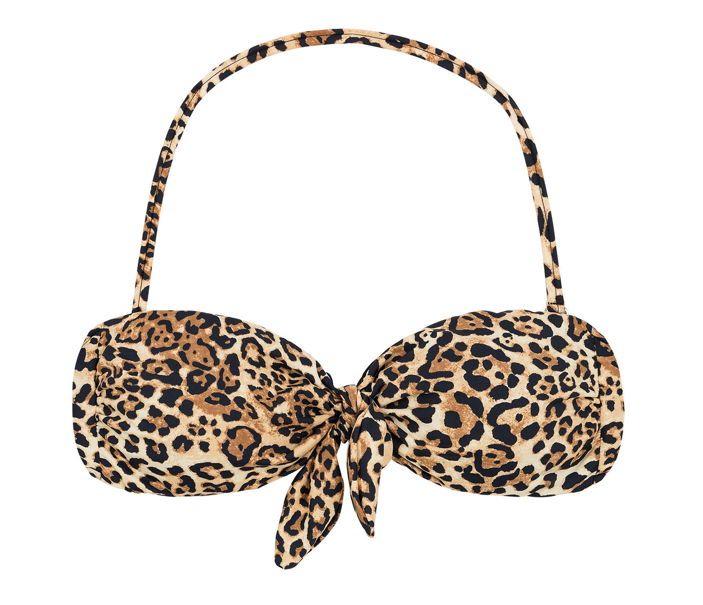 Top Leopardo-bandeau